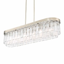 Golden Canada 1768-LP WG-HWG - Golden Lighting Ciara 6-light Island Light in White Gold